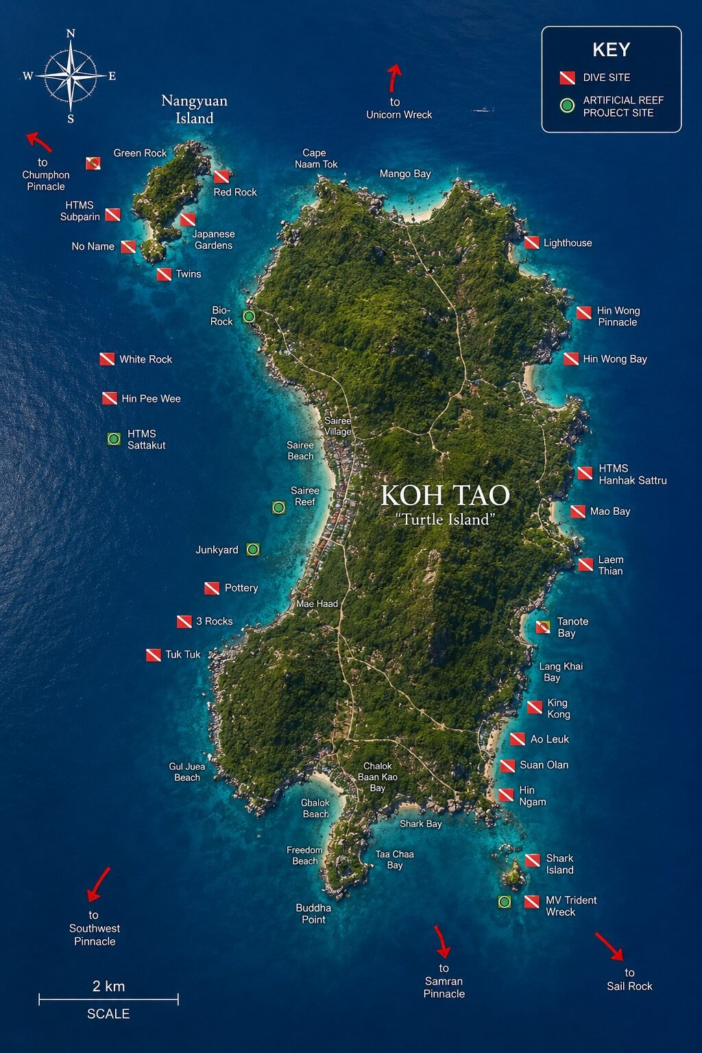 koh tao tauchseiten